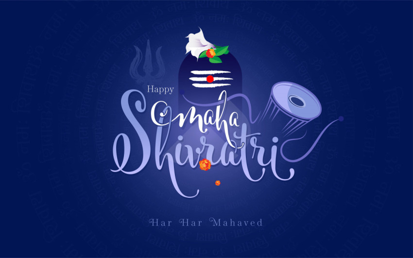Happy Maha Shivratri Background Template