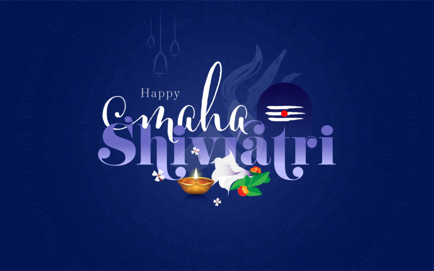 Happy Maha Shivratri Background Template