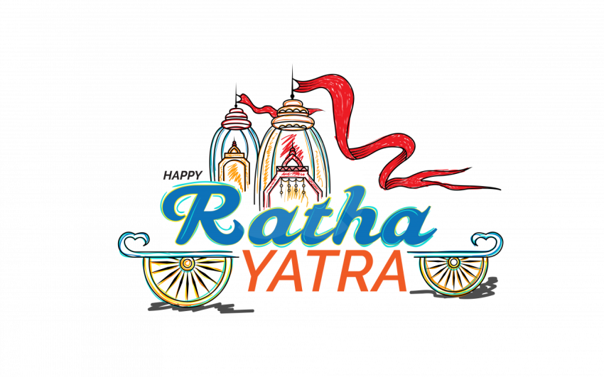 Happy Rath Yatra Greeting Background Template