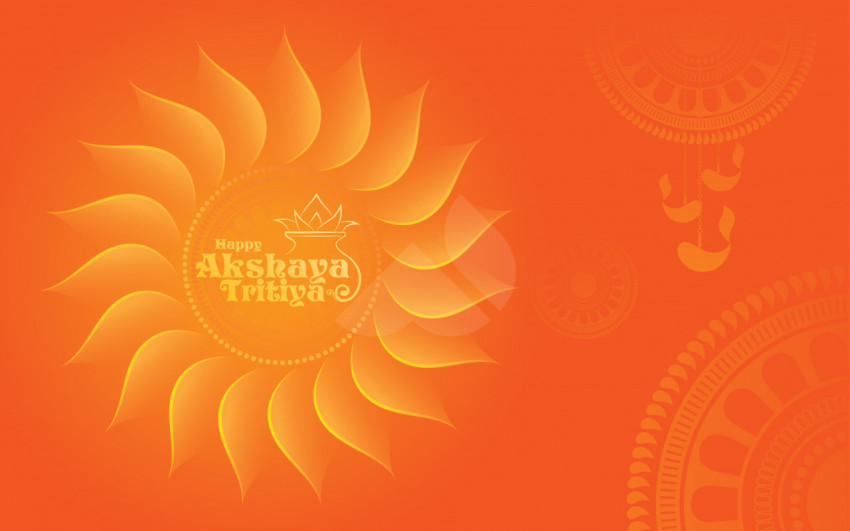 Happy Akshaya Tritiya Background Template