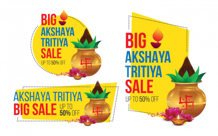 Akshaya Tritiya Big Sale Banner Design Template