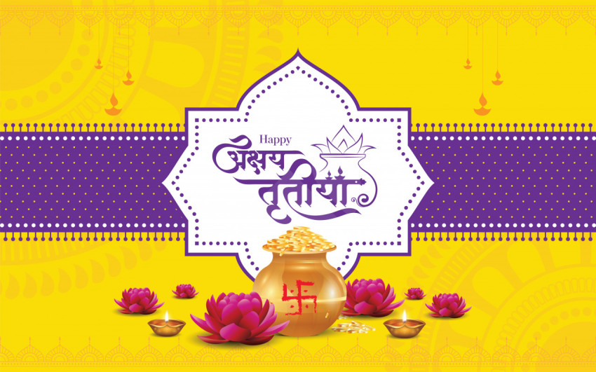Happy Akshaya Tritiya Hindi Greeting Template