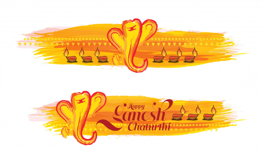 Happy Ganesh Chathurti Banner Template