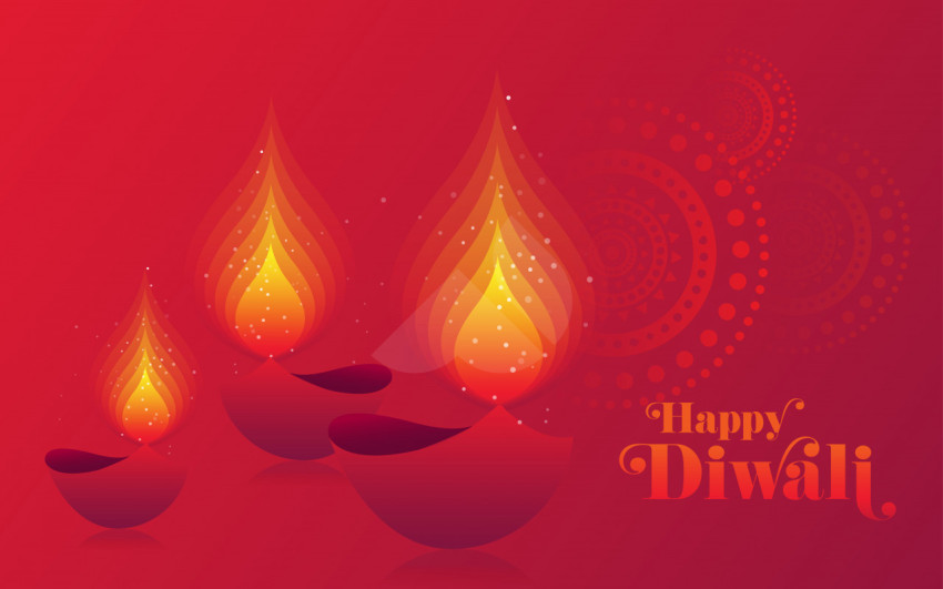 Happy Diwali Background Template Design