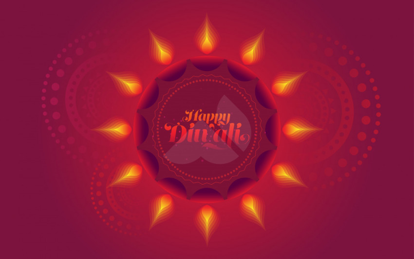 Happy Diwali Background Template - Free