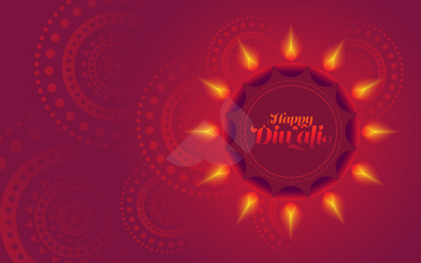 Happy Diwali Background Template - Free