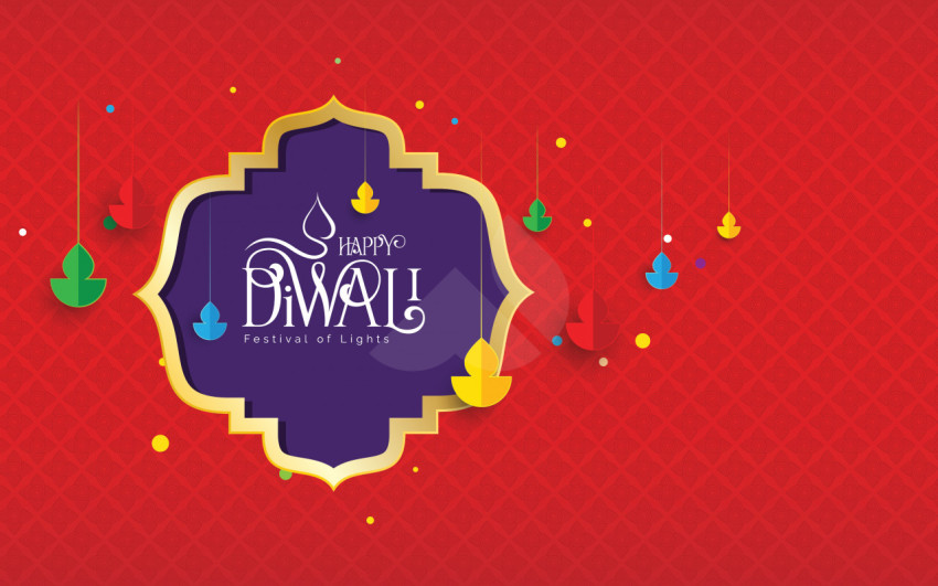 Happy Diwali Festival Greeting Background