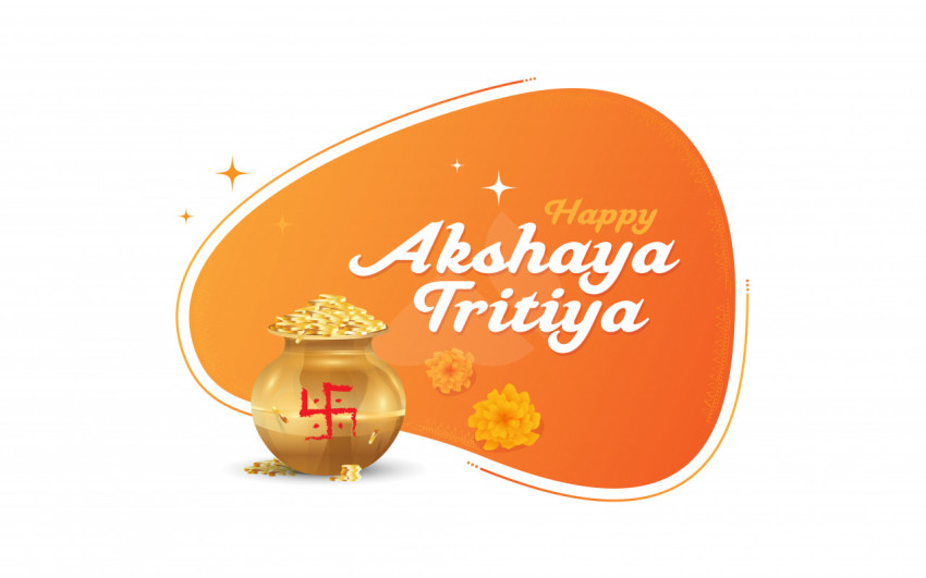 Happy Akshaya Tritiya Greeting Sticker Design