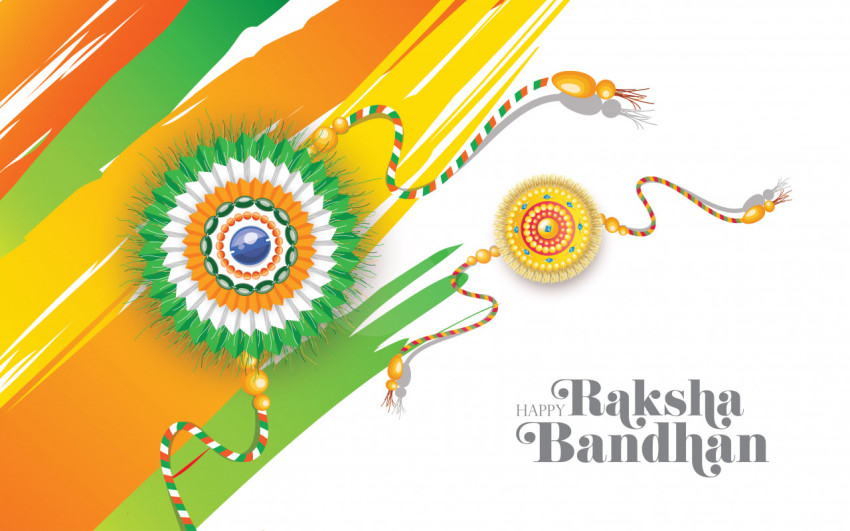 Raksha Bandhan Greeting Background Template Design