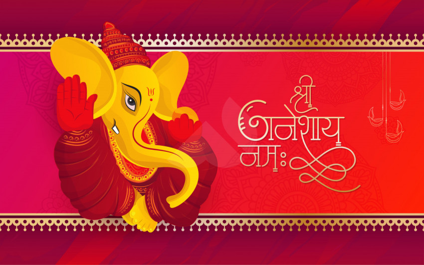 Ganesh Chaturthi Wishes Hindi Greeting