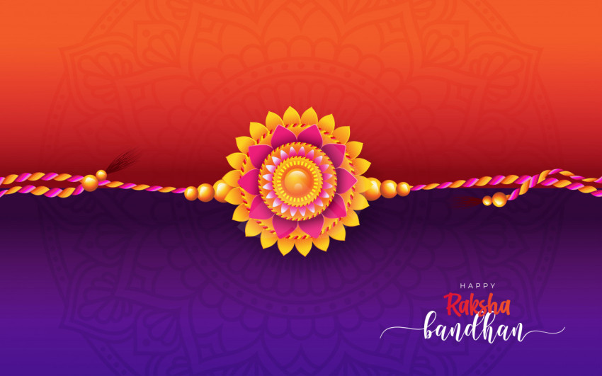 Happy Raksha Bandhan Wishes Greeting Template