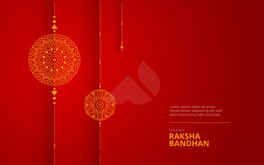 Happy Raksha Bandhan Greeting Backgrpund Template
