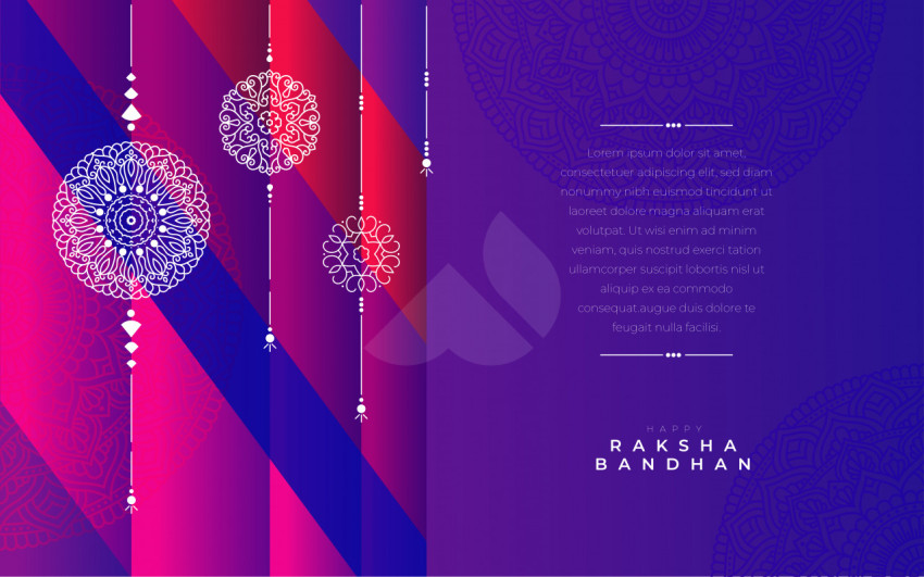 Happy Raksha Bandhan Greeting Background Template
