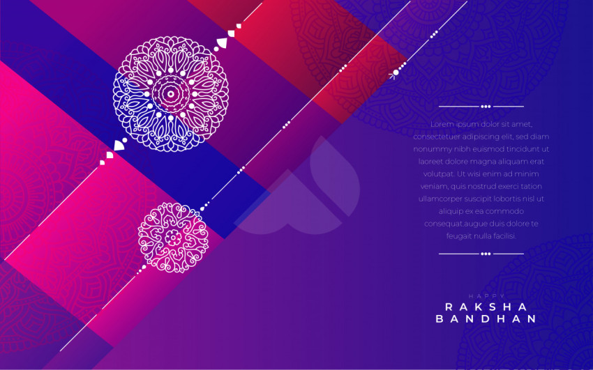 Happy Raksha Bandhan Wishes Greeting Template
