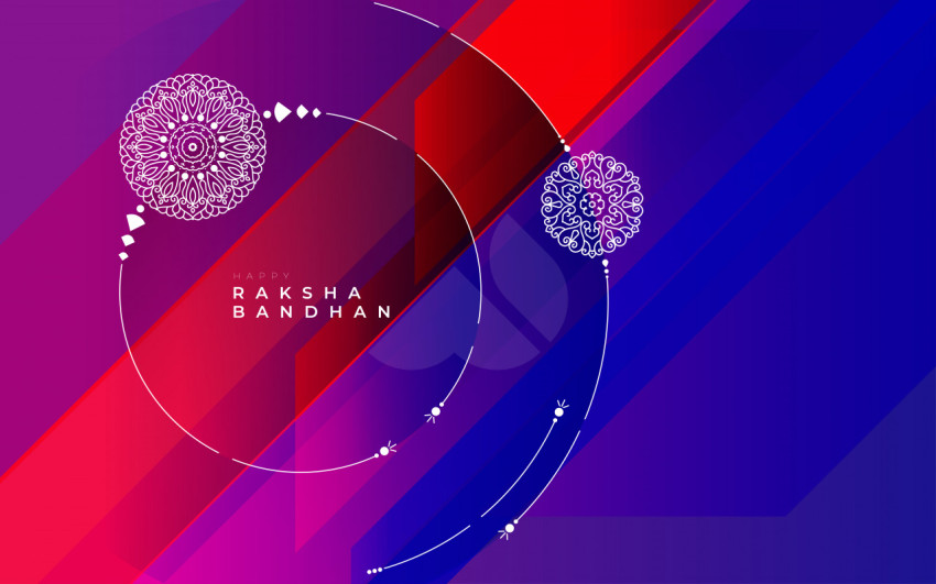 Happy Raksha Bandhan Greeting Background Template Design