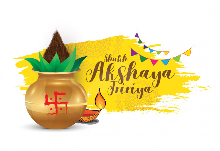 Shubh Akshaya Tritiya Greeting Background Template
