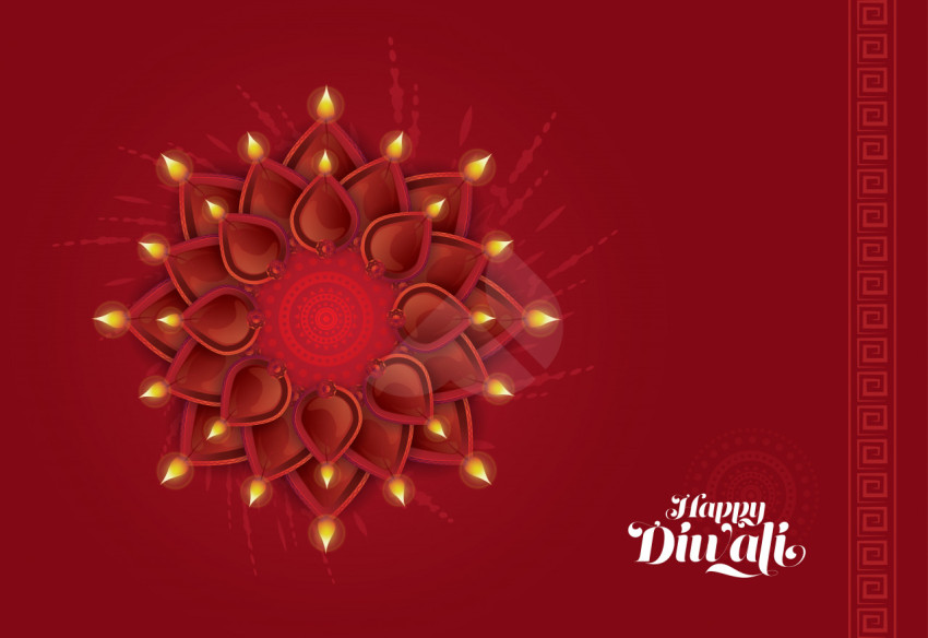 Diwali Background Template Design