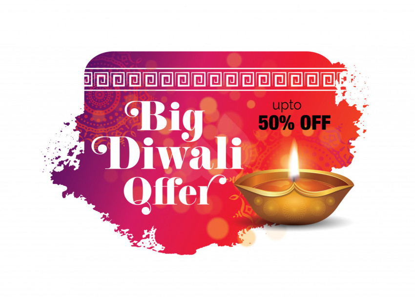 Diwali Big Sale Background Design Template