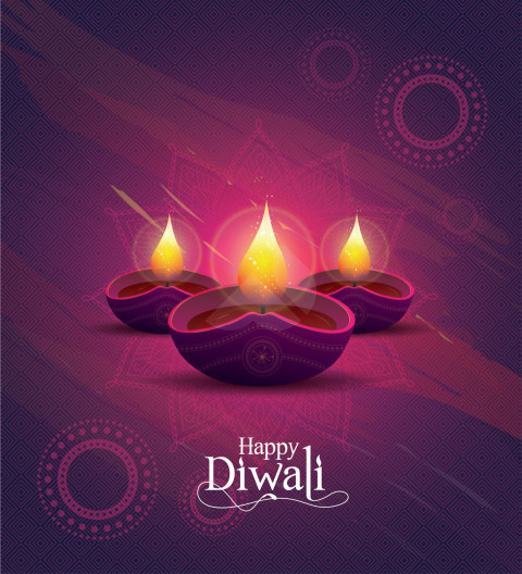 Happy Diwali Wishes Greeting Template