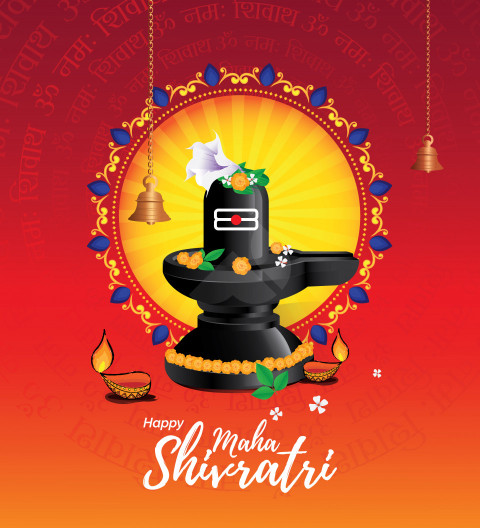 Happy Maha Shivratri Greeting Template