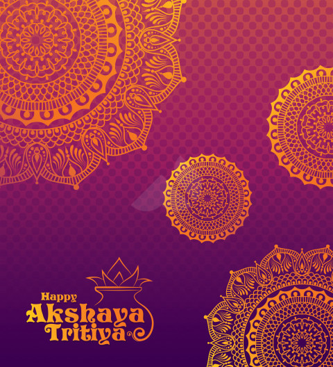 Happy Akshaya Tritiya Background Template