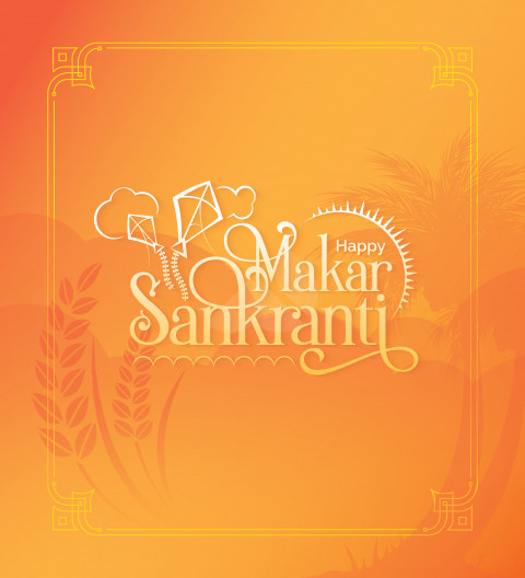 Happy  Makar Sankranti Background