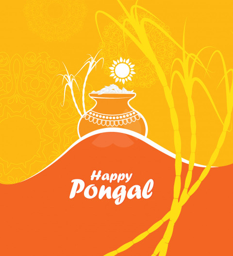 Happy Pongal Wishes Background - Free