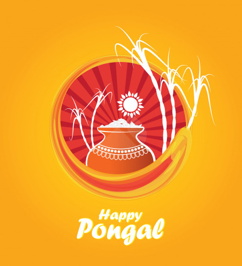 Happy Pongal Wishes Background