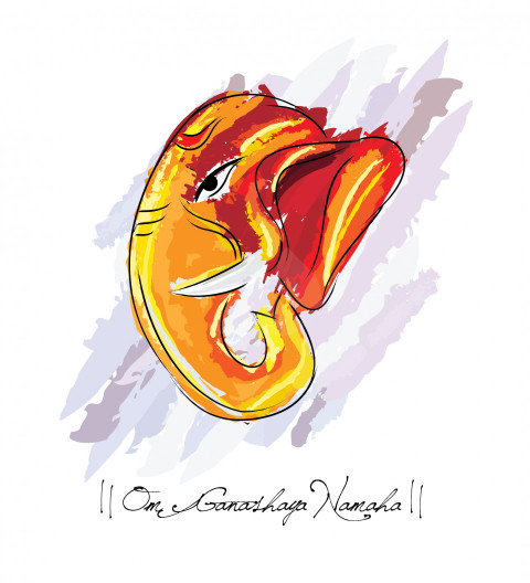 Happy Ganesh Chaturthi Greeting Background