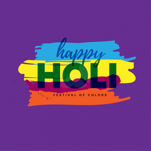 Holi Greeting Background Design - Free