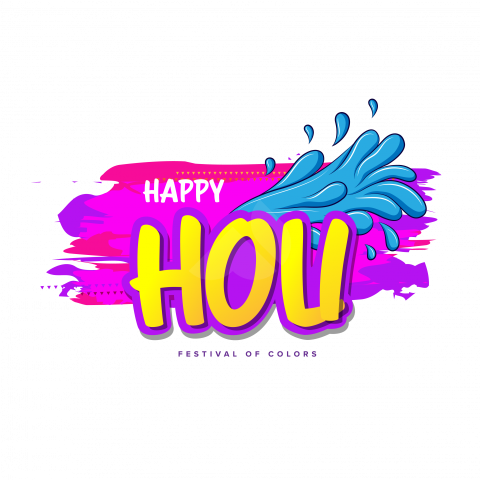 Happy Holi Sticker Background Design