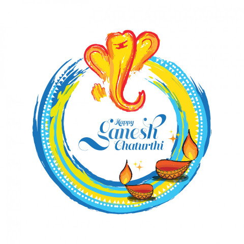 Happy Ganesh Chathurti Greeting Template