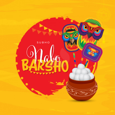 Shubho Noboborsho Wishes Background