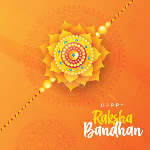 Raksha Bandhan Greeting Background Template