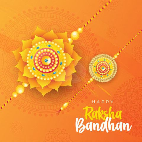 Raksha Bandhan Greeting Background Template