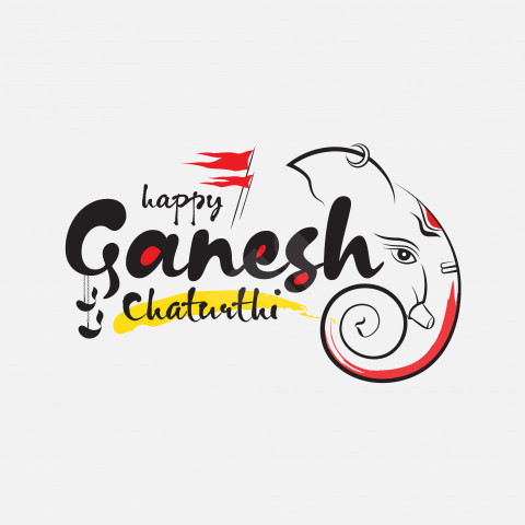 Happy Ganesh Chaturthi Greeting Background