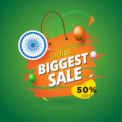Indian Biggest sale Banner Design Tgemplate
