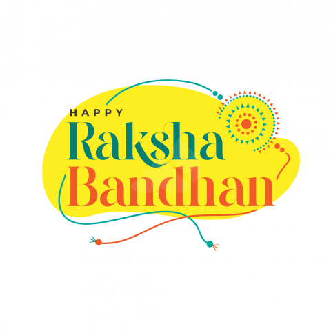 Happy Raksha Bandhan Sticker Design Template