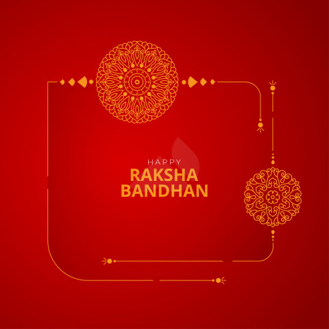 Happy Raksha Bandhan Social Media Post Banner Template
