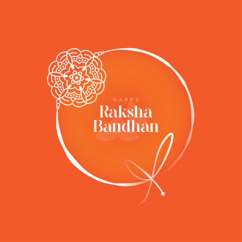 Happy Raksha Bandhan Greeting Design Template