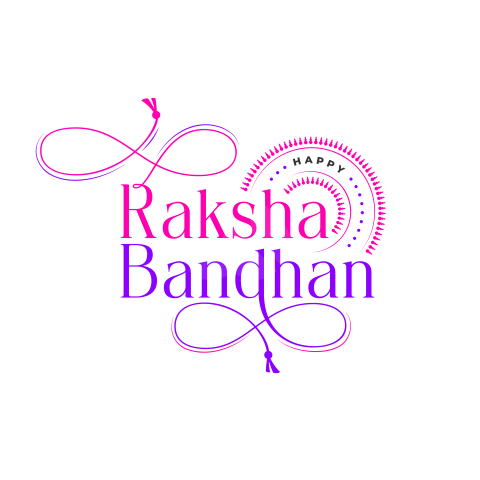 Happy Raksha Bandhan Typographic Design Vector Template