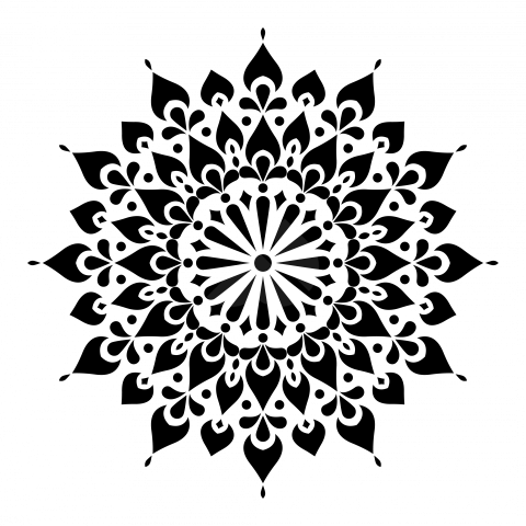 Decorative Round Floral Mandala Ornaments Design