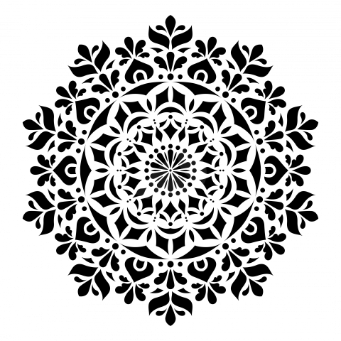 Decorative Round Floral Mandala Ornaments Design