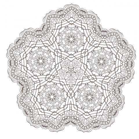 Mandala Png Vector Design Template