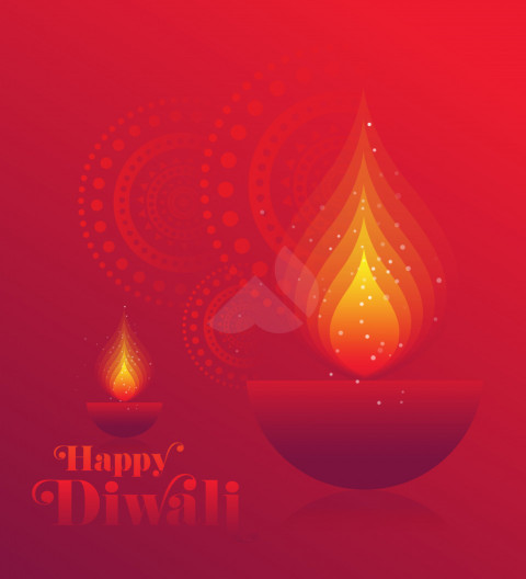 Happy Diwali Background Template