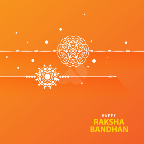 Rakhi Wishes Greeting Design Template