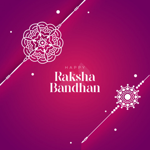 Happy Raksha Bandhan Wishes Greeting Template